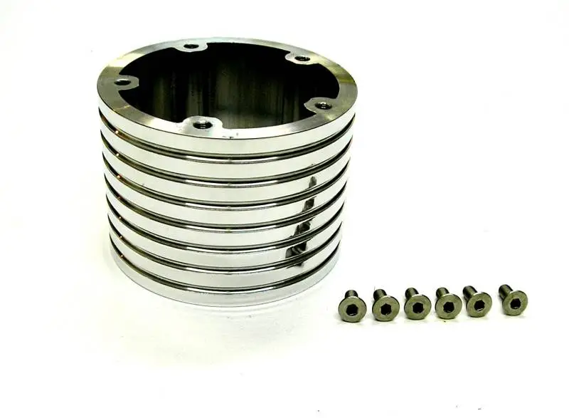 Five Hole Polished Billet Spacer, Your Choice of Size thumbnail 5