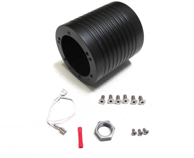 14" Black Muscle w/ Real Mahogany Wood Half-Wrap & Rivets VW Full Kit thumbnail 3