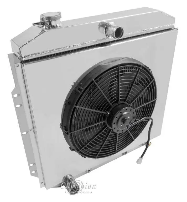 Champion Three Row Radiator Combo for 1957-1960 Ford F-Series Truck thumbnail 2