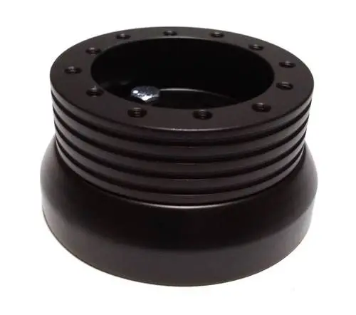 Black Billet Five or Six Hole Steering Wheel Adapter Fits Many Models thumbnail 2