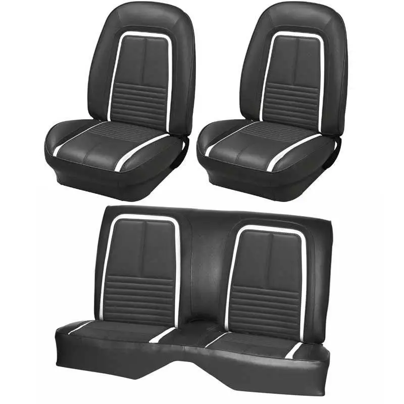 1967 Camaro Convertible Deluxe Front Bucket and Rear Bench Seat Upholstery
