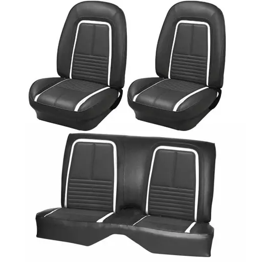 1967 Camaro Convertible Deluxe Front Bucket and Rear Bench Seat Upholstery