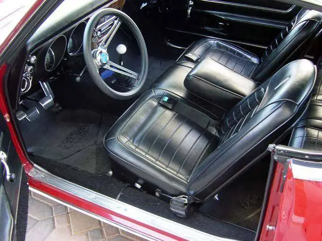 1968 Camaro Deluxe Front and Rear Bench Seat Upholstery - Non-Folding Rear