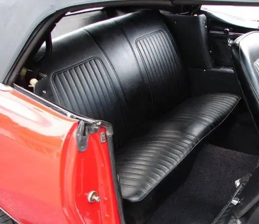 1967 - 1968 Camaro Coupe, Convertible Rear Bench Seat Upholstery