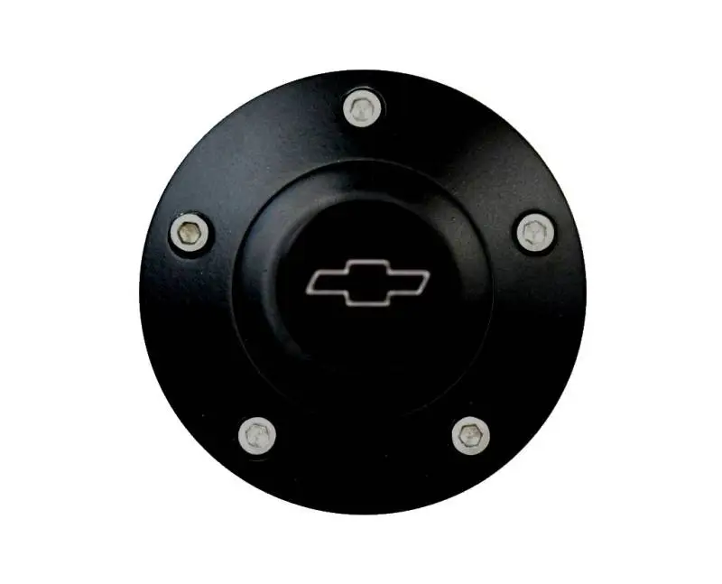 14" Black Billet Flamed Steering Wheel w/Your Choice of Horn and Half-Wrap thumbnail 5