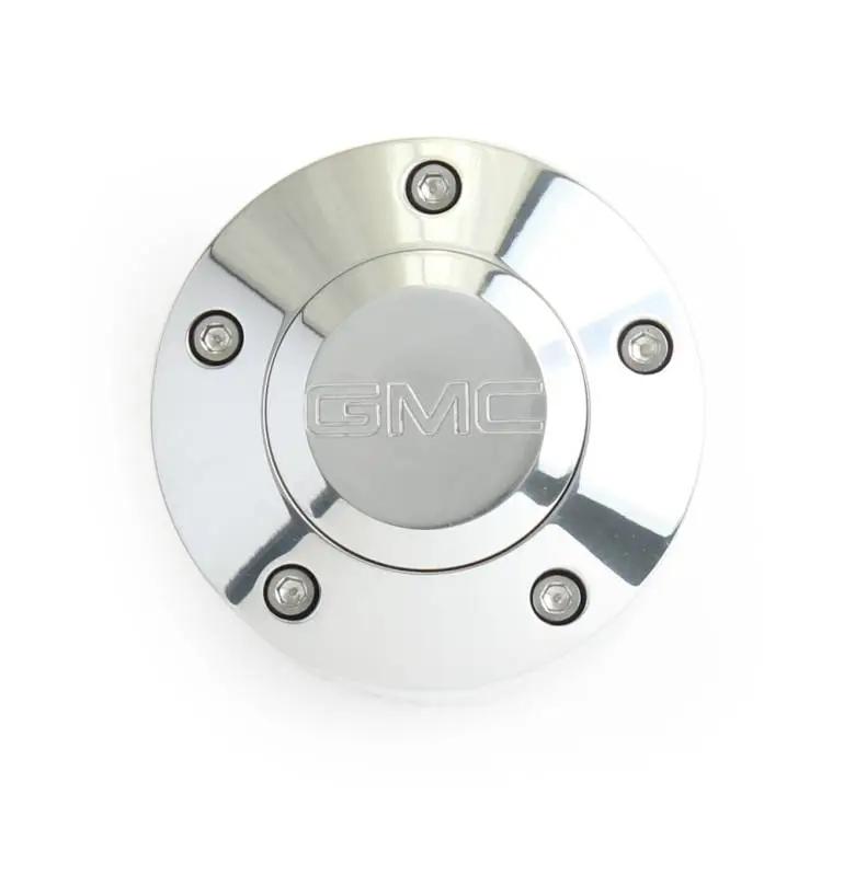 14" Polished Billet Flamed Steering Wheel w/Your Choice of Horn and Half-Wrap thumbnail 14