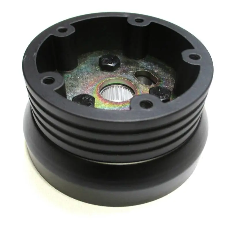 14" Black Billet Muscle Style Steering Wheel Kit w/Your Choice of Horn and Half-Wrap thumbnail 16