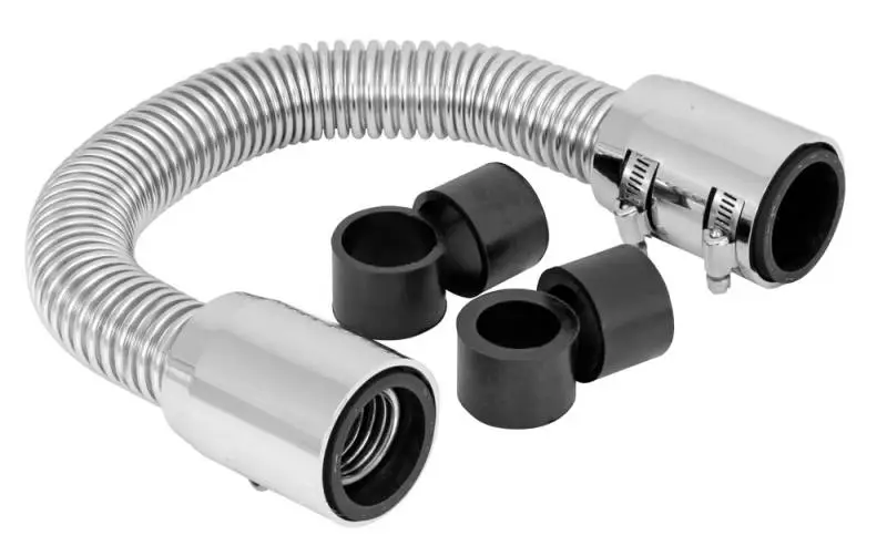 24" Chrome Radiator Hose Kit thumbnail 2