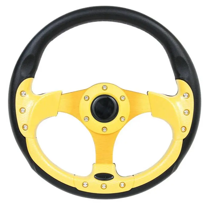 12.5" Yellow Pursuit Performance Steering Wheel
