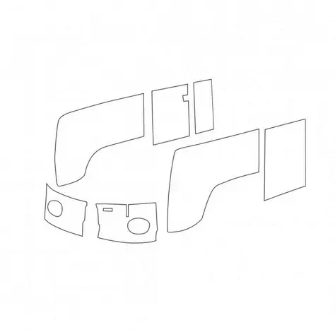 Late 1961 - Early 63 VW Bus 7-Pc. Smooth Vinyl Door Panel Kit thumbnail 3