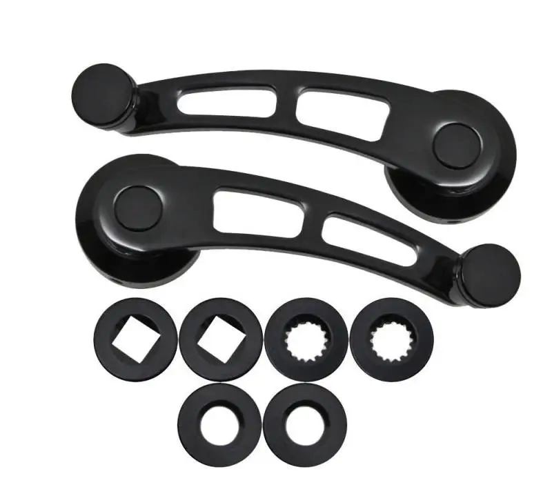 Door Handle and Window Crank Set -- Black thumbnail 3