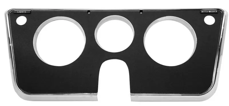 Dash Bezel for 1969 - 1972 Chevy/GMC CK Series Truck, Black 3-Hole