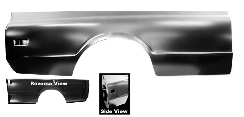 1968 - 1972  "Fleetside" 8' Bedside Panel - Right or Left Side