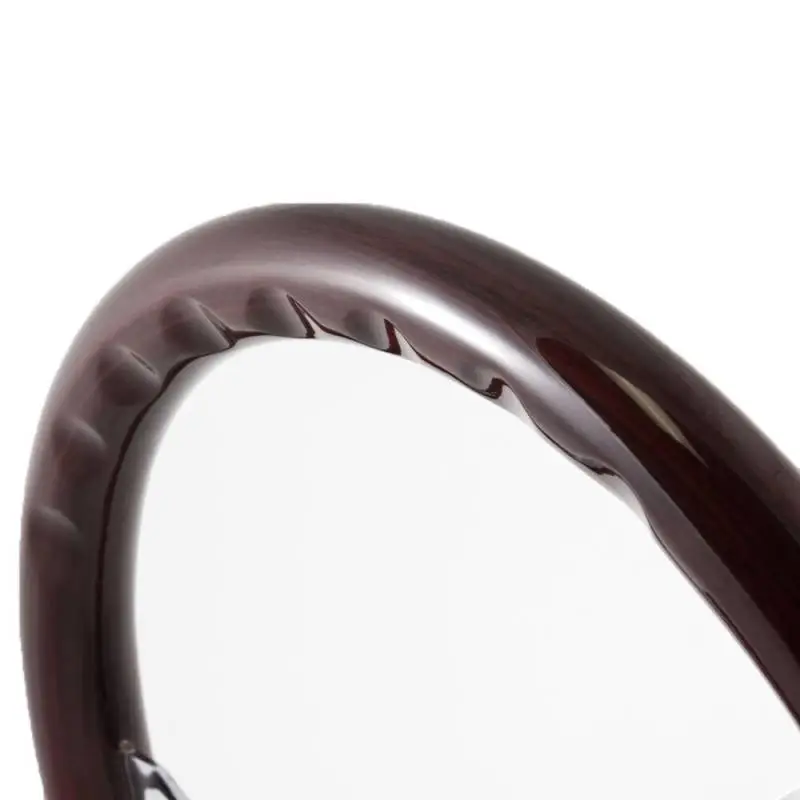 15" Mahogany & Chrome Steering Wheel - Classic 3-Spoke - Full Install Kit thumbnail 2