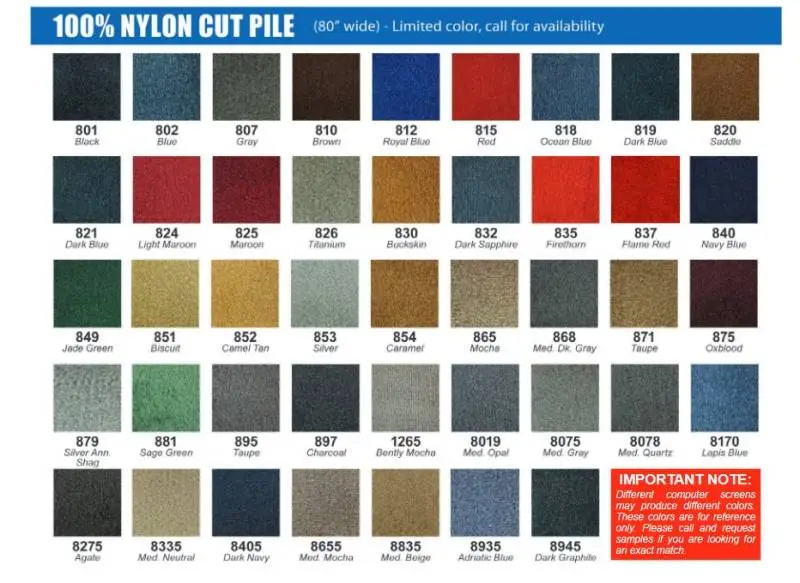 Molded Carpet for 1983 - 1992 Ford Ranger, Your Choice of Color thumbnail 2