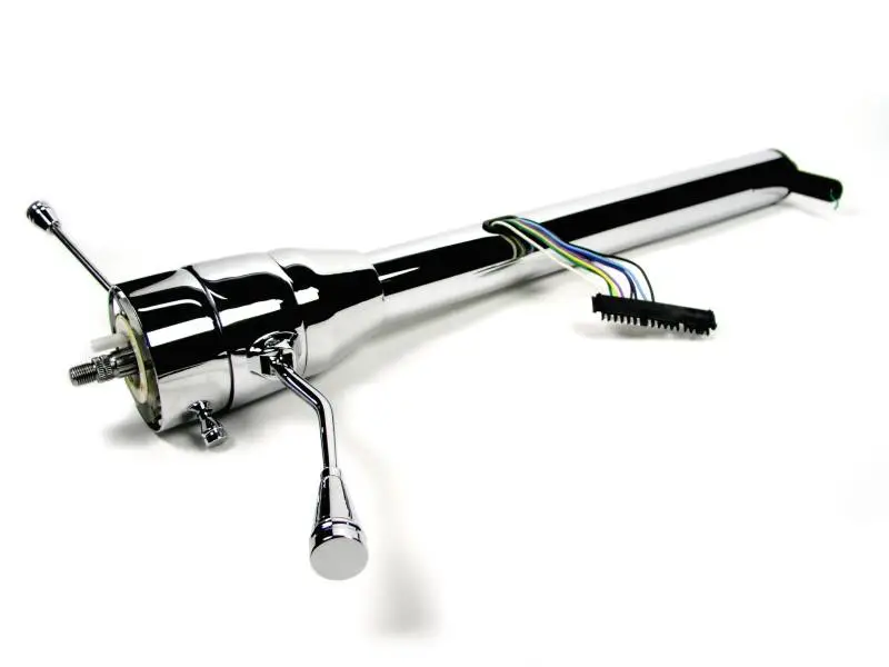 Ididit  Universal 35" Straight Column Shift Steering Column - Chrome