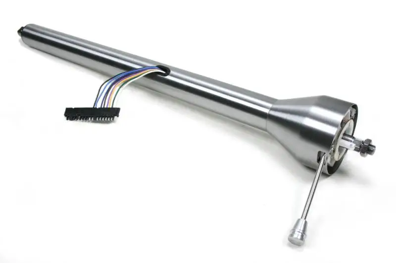 Ididit Universal 35" Straight Floor Shift Steering Column - Paintable Steel.