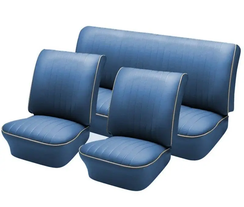 1965-67 VW Volkswagen Bug Beetle Sedan OEM Classic Style Seat Upholstery, Front and Rear thumbnail 2