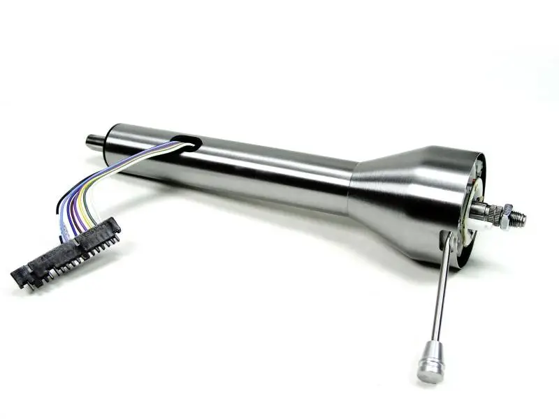 Ididit Universal 16" Straight Floor Shift Steering Column - Paintable Steel.