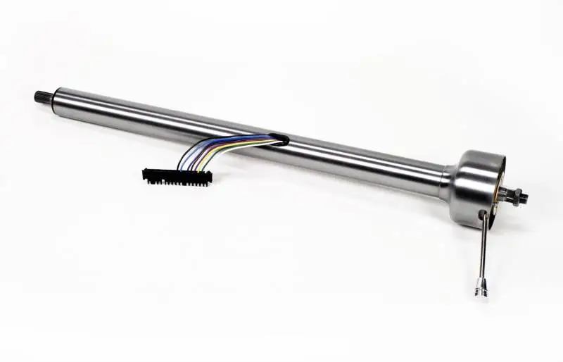 Ididt 16" Shorty Straight Classic Floor Shift Steering Column - Paintable Steel