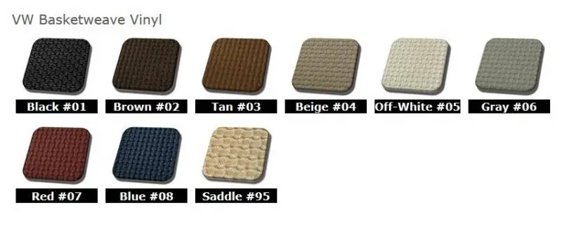 1965-67 VW Volkswagen Bug Beetle Sedan Original Style w/Insert Seat Upholstery, Front and Rear - Any Color Combo thumbnail 2