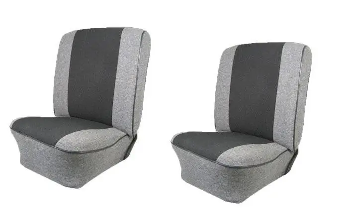 1954-79 VW Volkswagen Bug Beetle Tweed & Velour Insert Seat Upholstery, Front Only 
