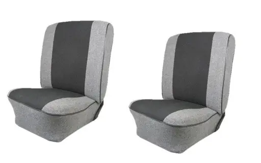 1954-79 VW Volkswagen Bug Beetle Tweed & Velour Insert Seat Upholstery, Front Only 