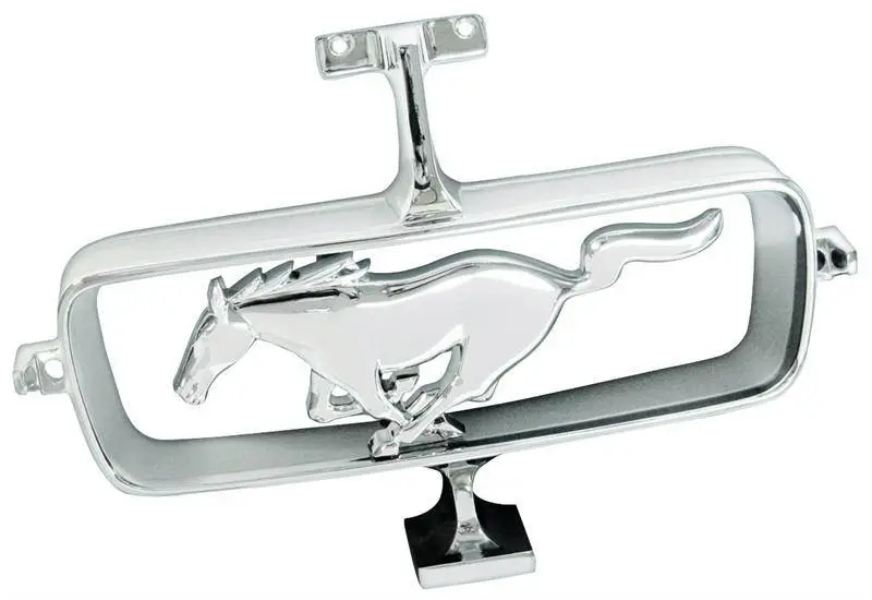 1964 -1965 Mustang Running Pony Grille Corral - Chrome thumbnail 2