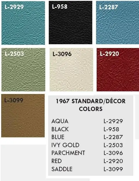 1967 Cougar Hardtop Front Bucket & Rear Bench Seat Upholstery thumbnail 2