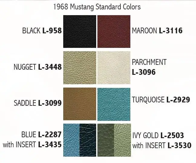 1968 Mustang Standard Touring II Front Bucket Seats thumbnail 3