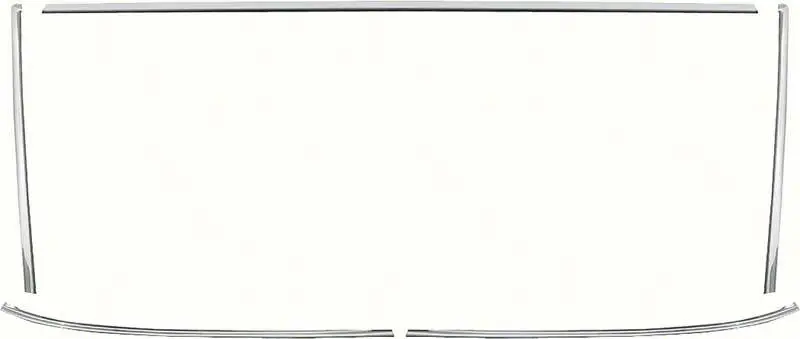 K124 - 1965-67 Hardtop Windshield Molding Set / Impala Standard / SS, Caprice 2 Door