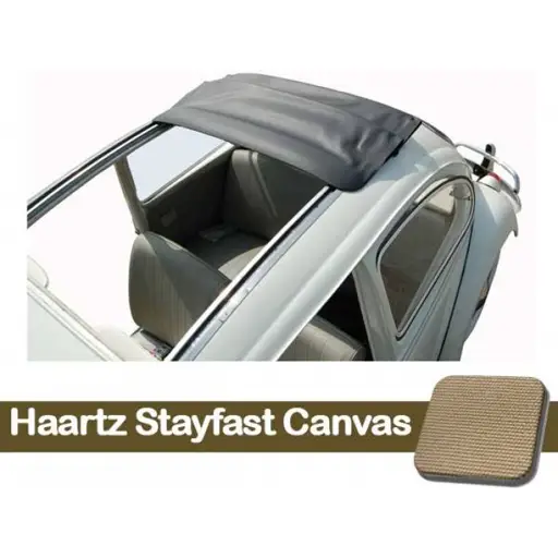 1956 VW Bug Sliding Ragtop Cover, Stayfast Canvas
