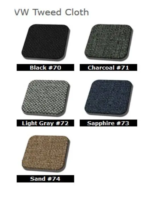 1956 - 1964 Volkswagen Bug Authentic Style Door Panels - Full Set in Tweed thumbnail 2