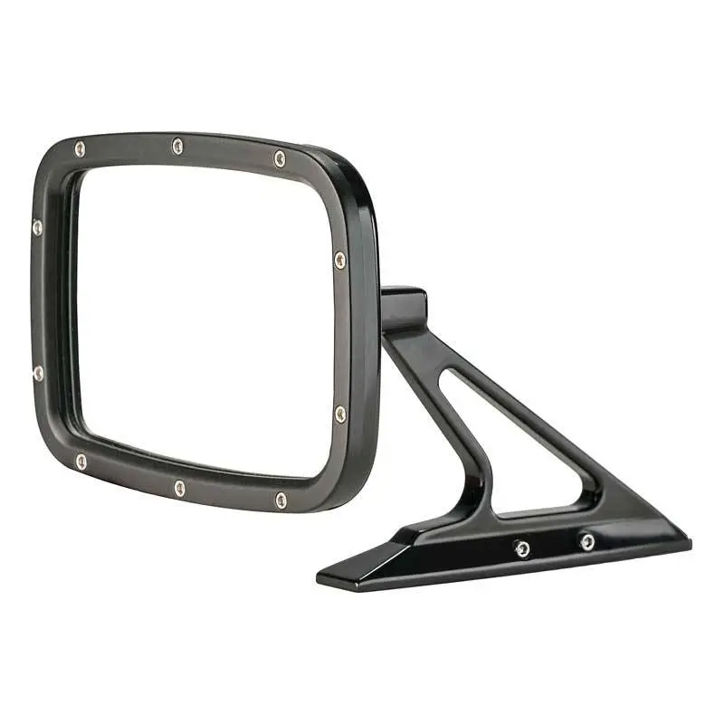 BR1011 - 1960-74 GM Rectangular Door Mirror With Fasteners On Leading Edge - Gloss Black thumbnail 2