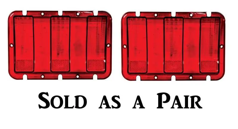 1967 1968 Ford Mustang Tail Lamp Lens & Housing Set -- Both Right & Left Sides thumbnail 2
