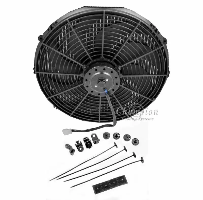 Champion Four Row Radiator Combo for 1957-1960 Ford F-Series Truck thumbnail 3