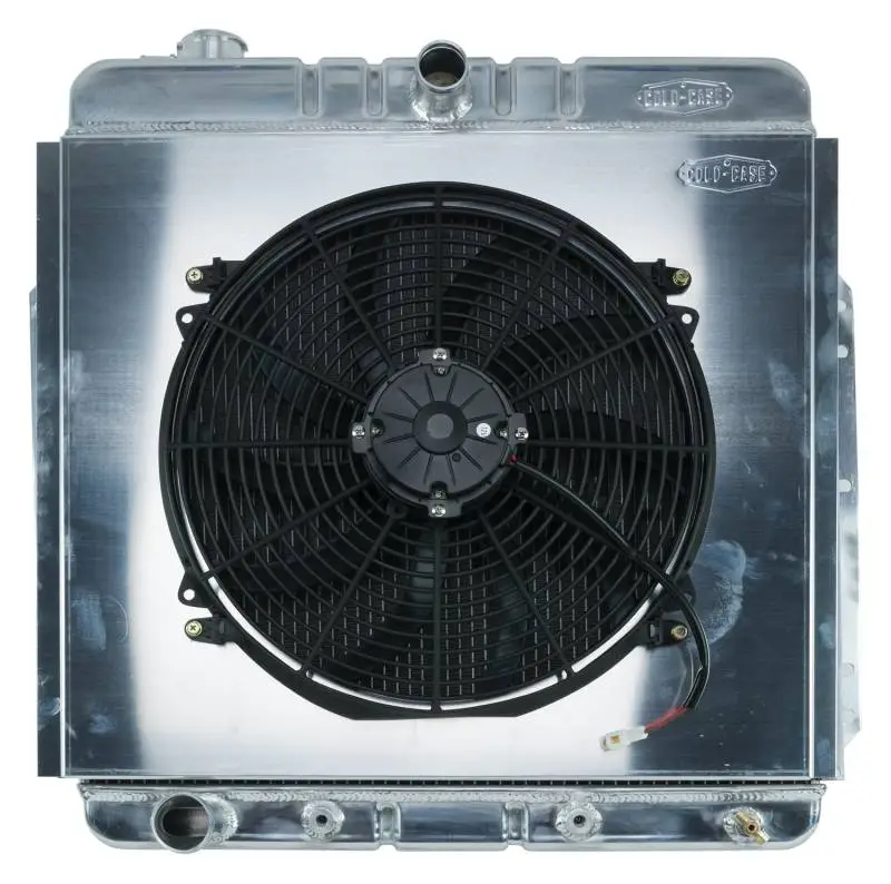53-56 Ford F100 Aluminum Performance Radiator And 16 Inch Fan Kit Cold Case Radiators