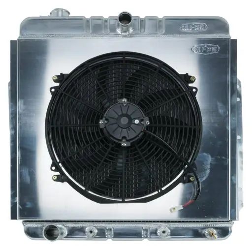 53-56 Ford F100 Aluminum Performance Radiator And 16 Inch Fan Kit Cold Case Radiators