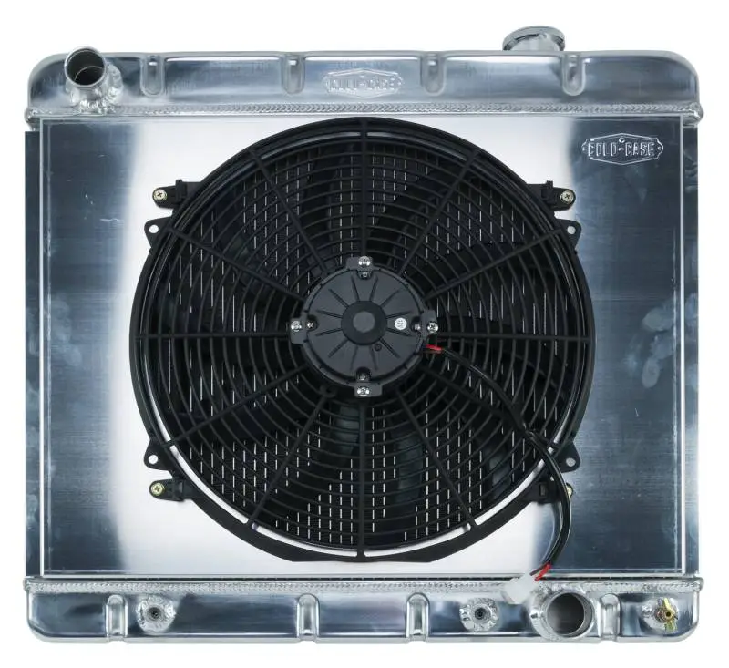 63-66 Chevy/GMC Pickup Truck Aluminum Radiator And 16 Inch Fan Kit AT Cold Case Radiators