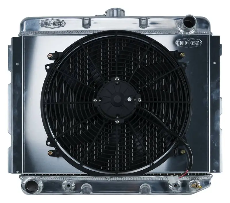 68-73 B,E Body BB Aluminum Performance Radiator And 16 Inch Fan Kit 16 x 22 Inch AT Cold Case Radiators