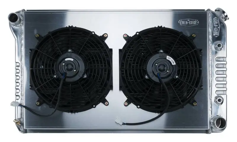 70-81 Camaro Aluminum Radiator And 12 Inch Fan Kit AT Cold Case Radiators