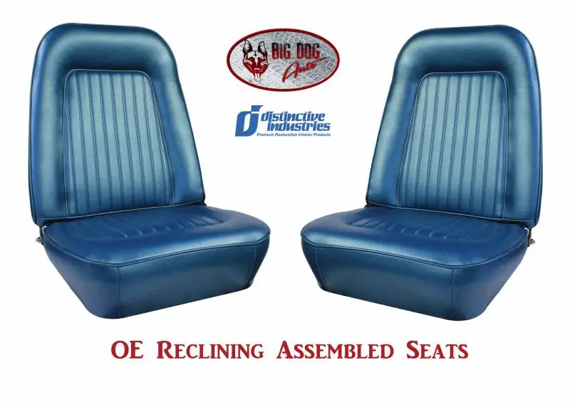 1967-68 Camaro Standard OE Reclining Front Bucket Seats