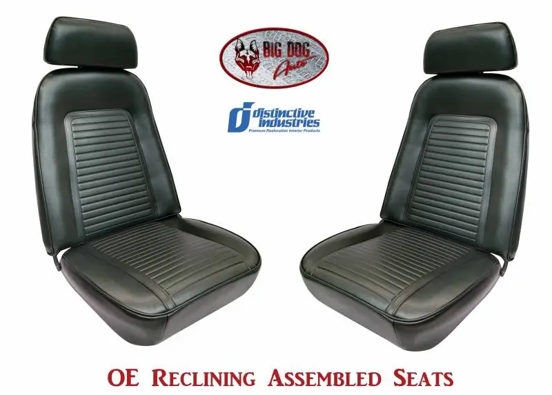 1969 Camaro Standard OE Reclining Front Bucket Seats
