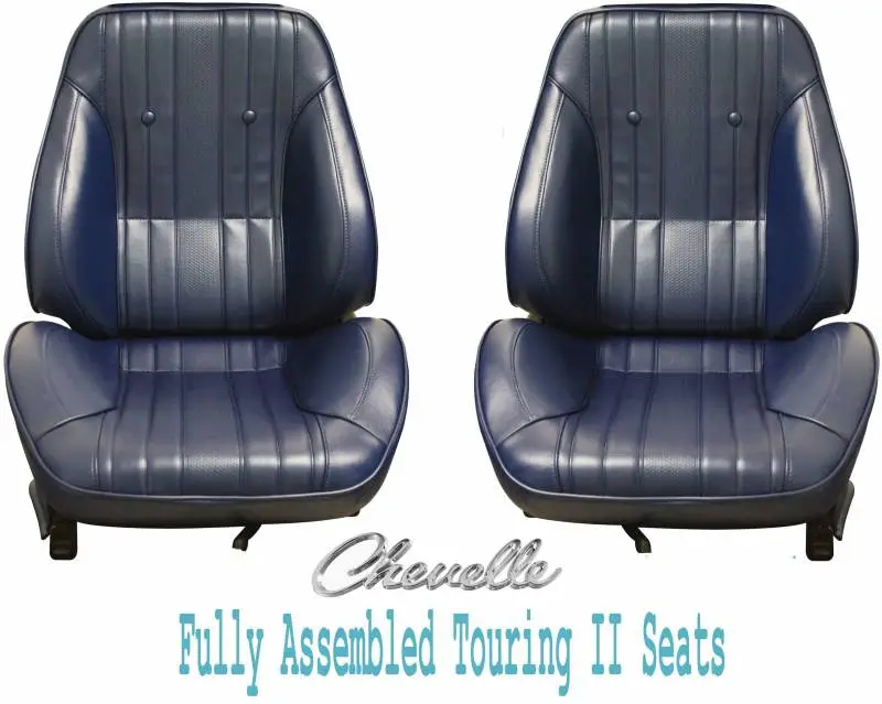 1969 Chevelle & El Camino Touring II Front Bucket Seats Assembled