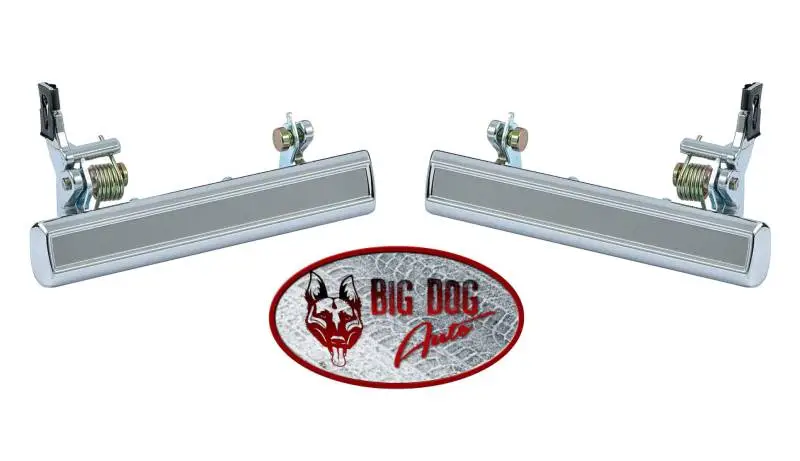 Exterior Door Handle Set 1976 to 1981 Chevrolet Camaro & Firebird Models - Chrome thumbnail 2