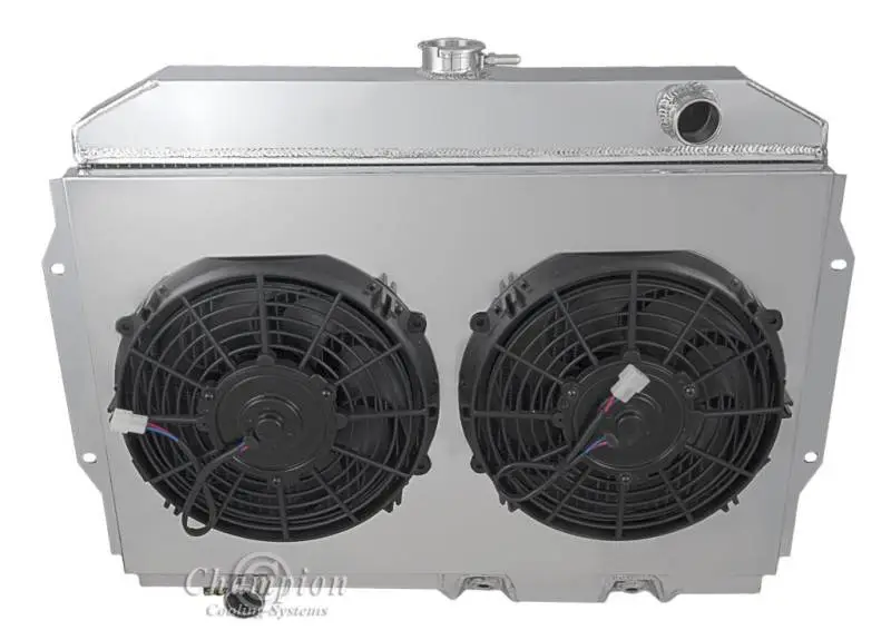 Champion 4 Row Aluminum Radiator Combo for 1967 - 1974 AMC Various Models CC407 thumbnail 2