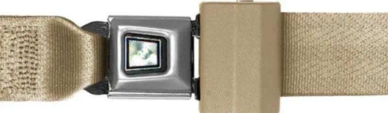 Tan Seatbelts, 72-1/4" long, Non-Retractable