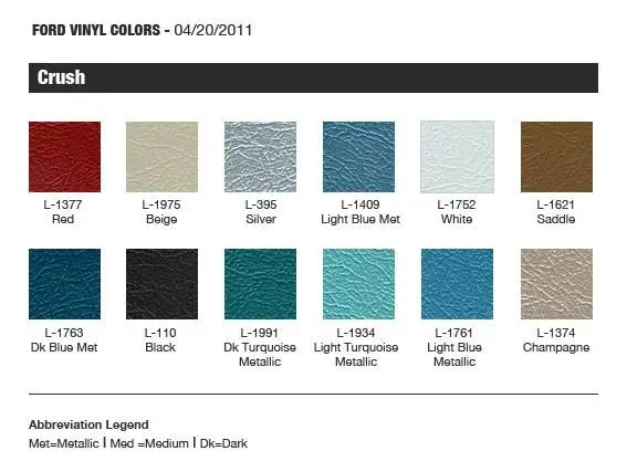 1964 500 Ford Fairlane Special Interior Kit thumbnail 3