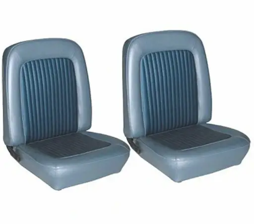 Standard Upholstery for 1968 Mustang Coupe, Convertible, 2+2 w/Bucket Seats (Front Only)