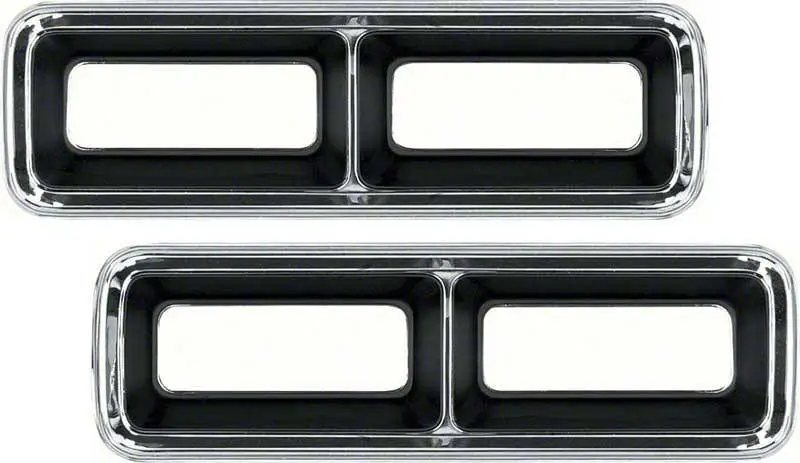 1968 Camaro RS Complete Replacement Tail Light Set, Bezels, Lens, Right & Left thumbnail 2